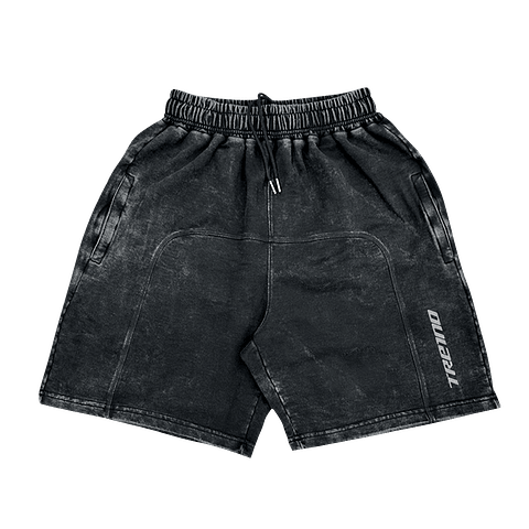 SHORT BAGGY STONE "RIVELAZIONE" FRENCH TERRY