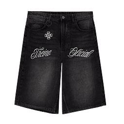 JORT BAGGY "YOUNG MONEY" FOCUS BLACK