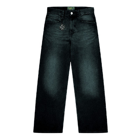 PANTALON BAGGY "TREBOL"  FOCUS BLACK