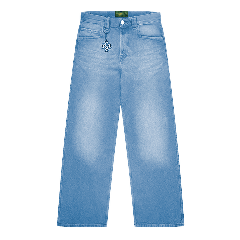 PANTALON BAGGY "TREBOL" LIGHT BLUE 