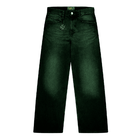 PANTALON BAGGY "TREBOL"  GREEN TINTED