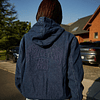 DENIM HODDIE JACKET "TREINO INC" BLUE JEANS 