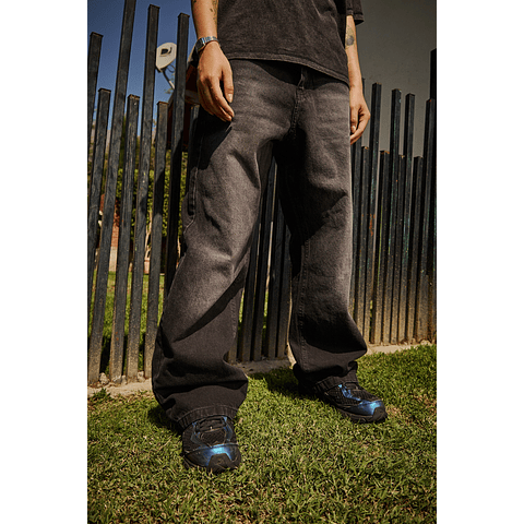 PANTALON BAGGY "TREBOL"  FOCUS BLACK