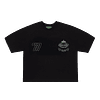 POLERA BOXY FIT "777 CLUB" NEGRA