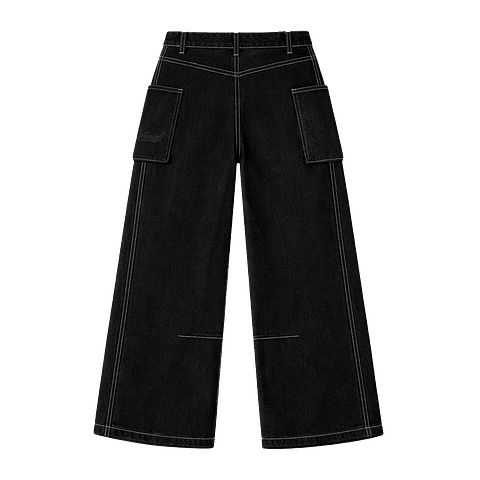 PANTALON BAGGY "FORTUNE CUT" CARGO WHITE SEAMS 