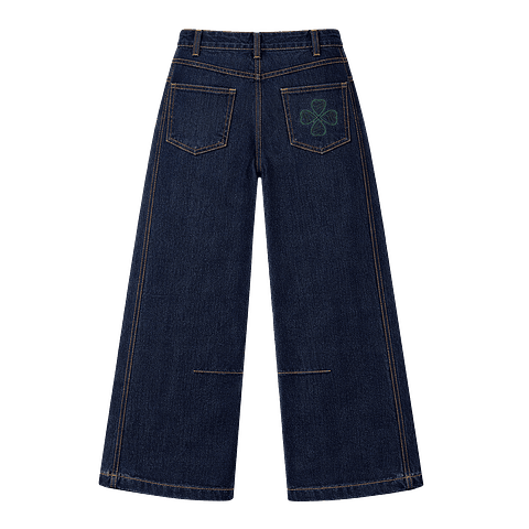 PANTALON BAGGY "FORTUNE CUT" RAW DENIM BLUE