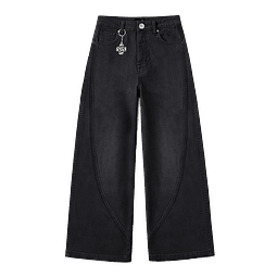 PANTALON BAGGY "FORTUNE CUT" FOCUS BLACK