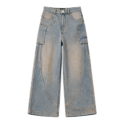 PANTALON BAGGY "FORTUNE CUT" CARGO LIGHT BLUE DESSERT