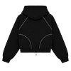 POLERON BOXY "YOUNG MONEY" REFLEX ZIP HOODIE 