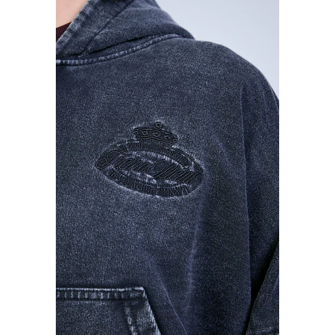 POLERON BOXY "RIVELAZIONE" LIGHT FRENCH TERRY STONE ZIP