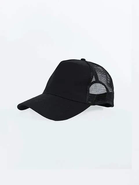 Boné preto de demonstração