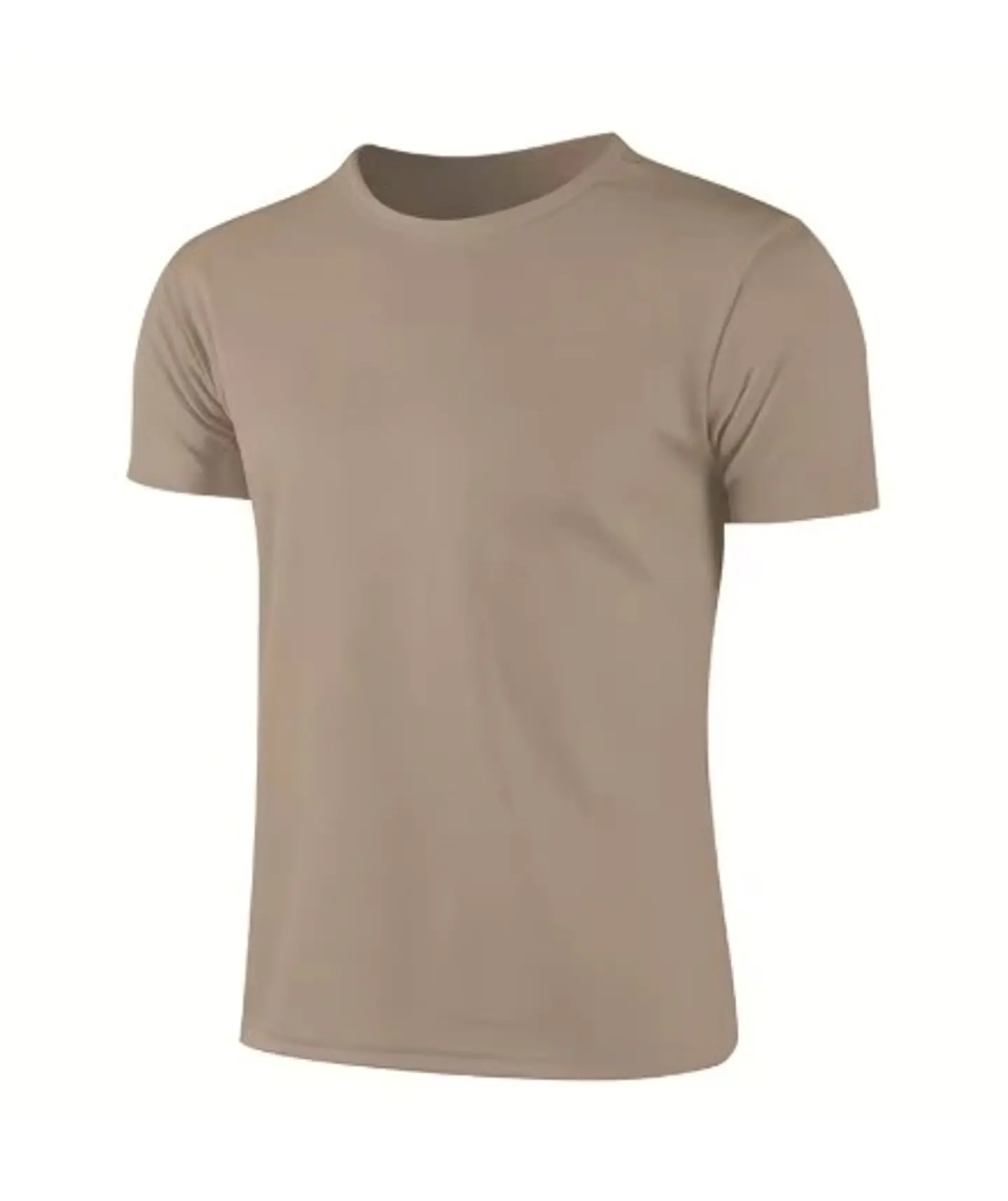 Quick Dry manga curta esporte t-shirt para homens e mulheres — Cinza / G 1