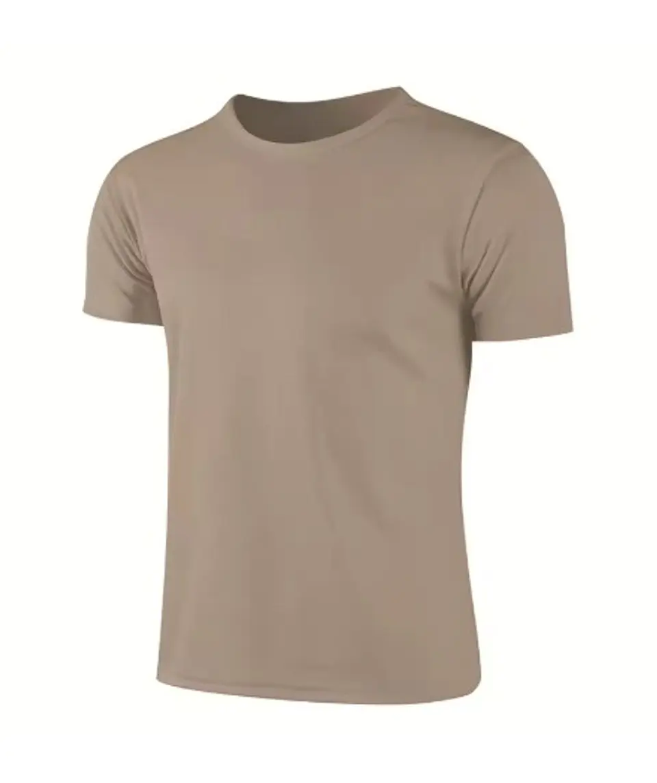Quick Dry manga curta esporte t-shirt para homens e mulheres — Cinza / G 1