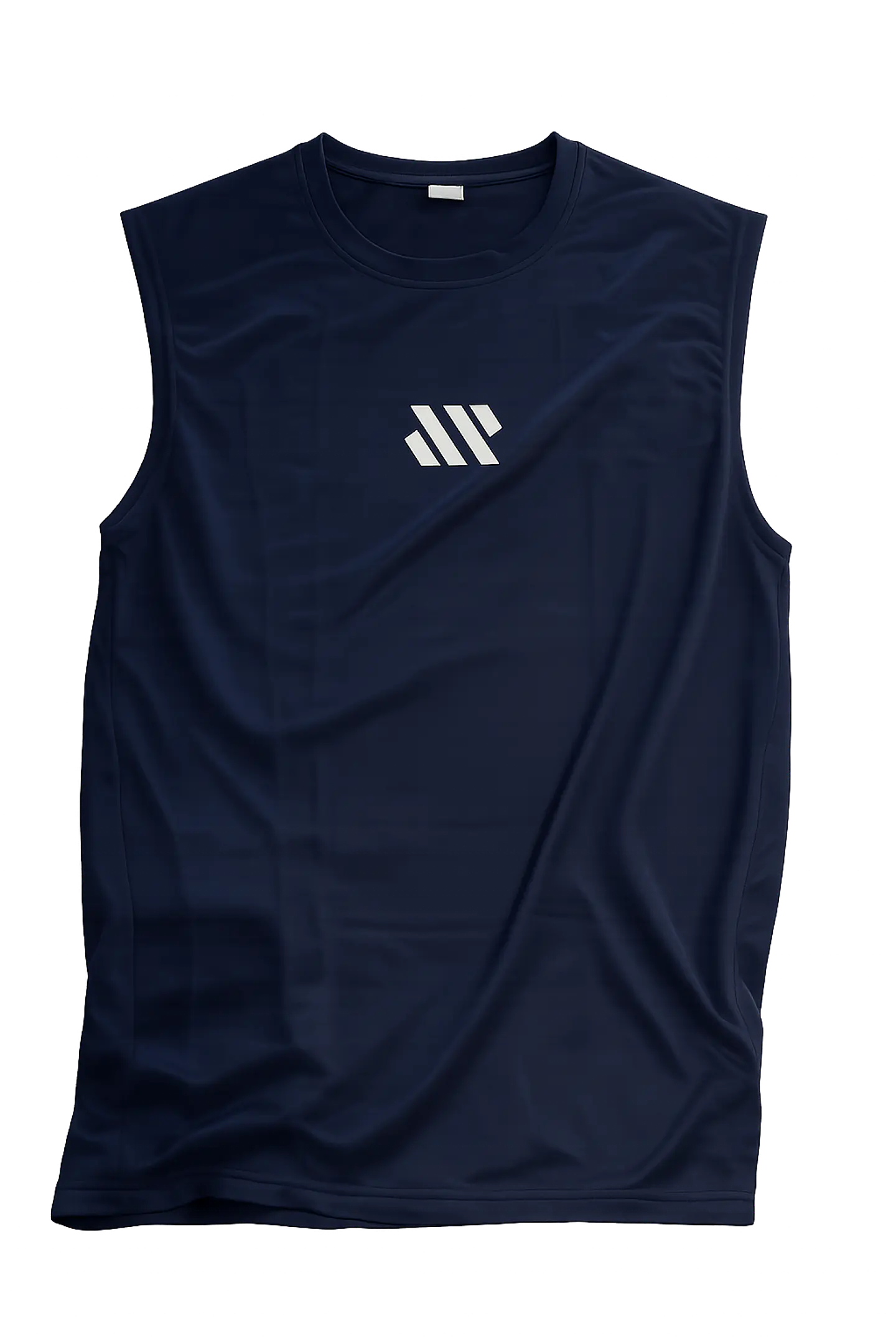 Camisa esportiva sem mangas masculina — Azul marinho / M 1