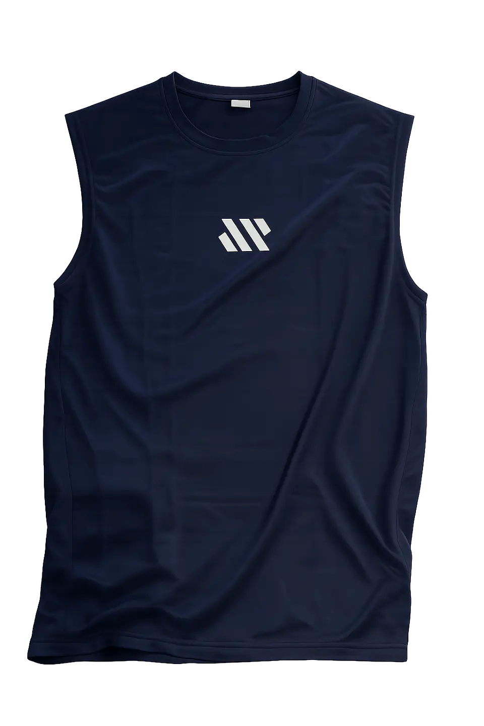 Camisa esportiva sem mangas masculina — Azul marinho / G 1