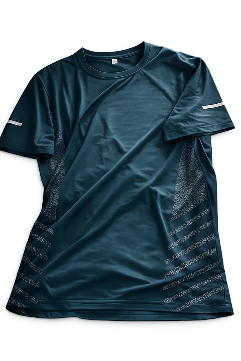 T-shirt corrida de seda — Azul marinho / ùnico (veste do 36 ao 42)