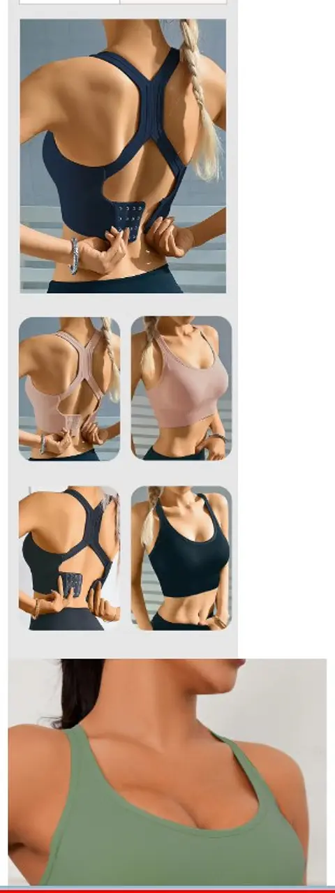 Sutiã esportivo sem costura confortável e respirável push up — Preto / ùnico (veste do 36 ao 42)