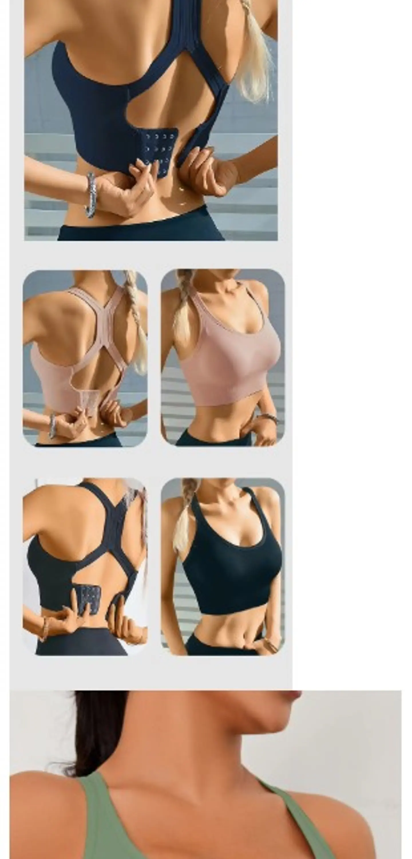 Sutiã esportivo sem costura confortável e respirável push up — Preto / ùnico (veste do 36 ao 42) 1