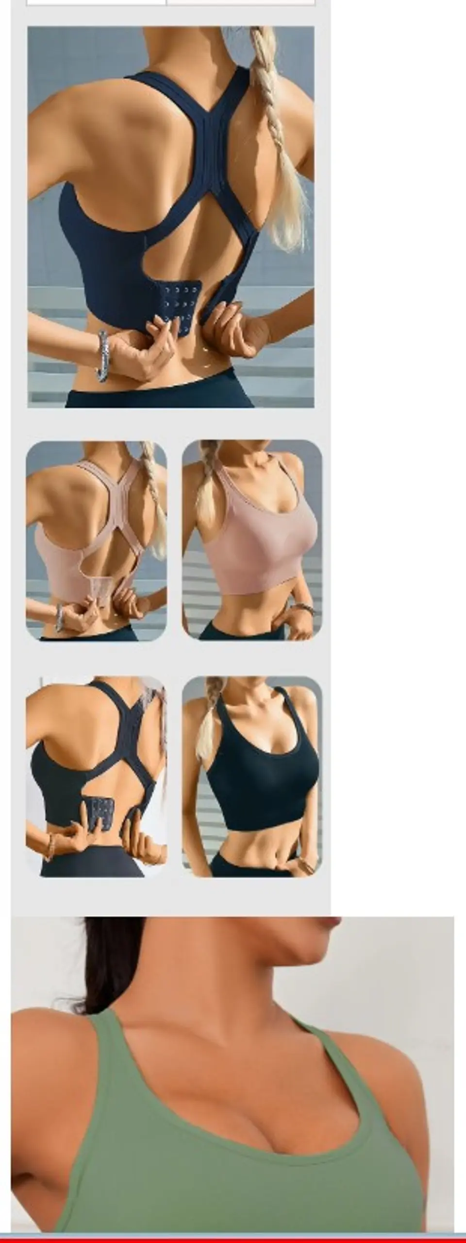 Sutiã esportivo sem costura confortável e respirável push up — Preto / ùnico (veste do 36 ao 42) 1