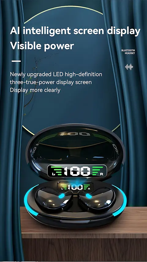 Fone de Ouvido Bluetooth Sem Fio Stereo Hi-Fi com Redução de Ruído