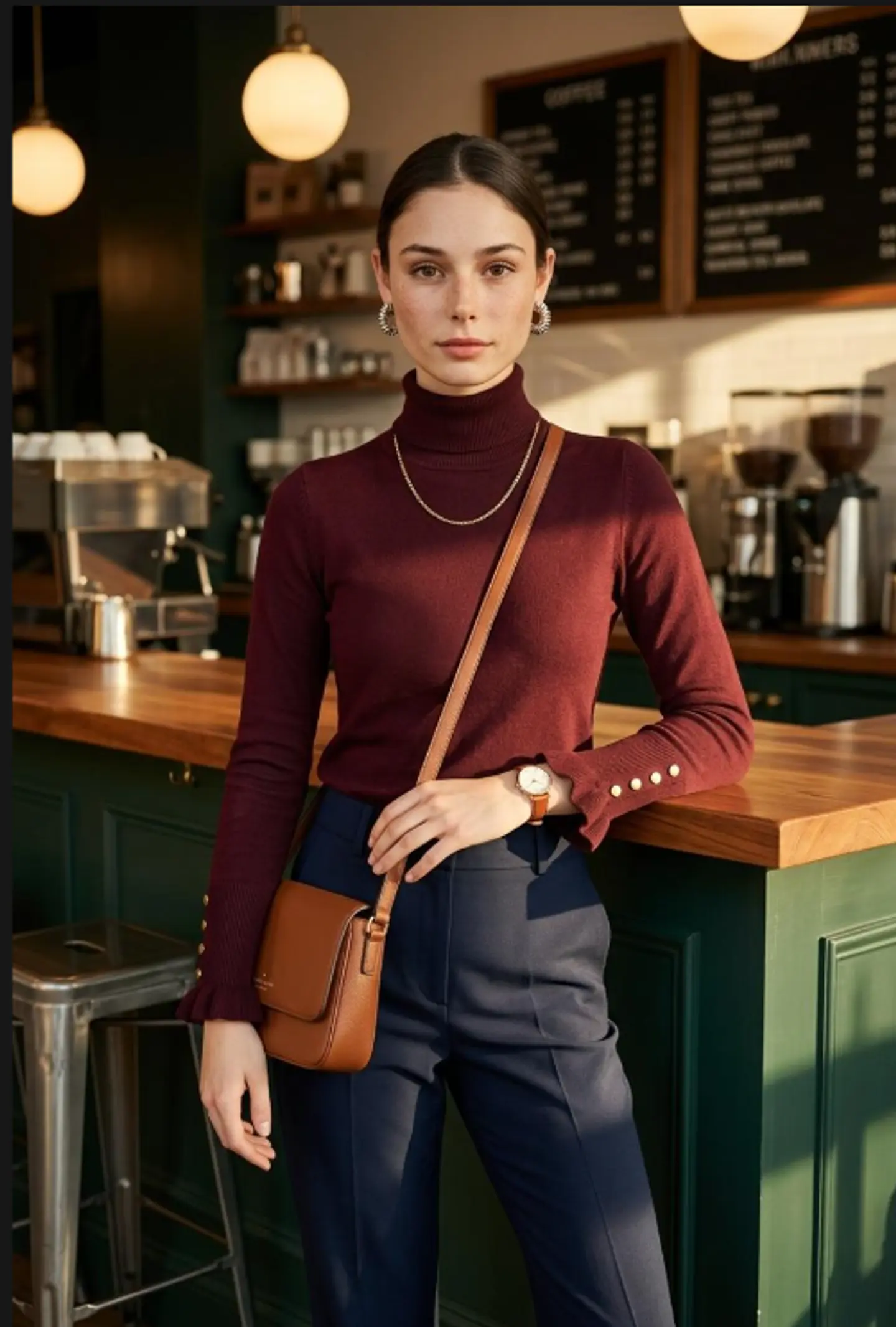 Tricô Modal de Gola Alta — Preto / ùnico (veste do 36 ao 42) 4