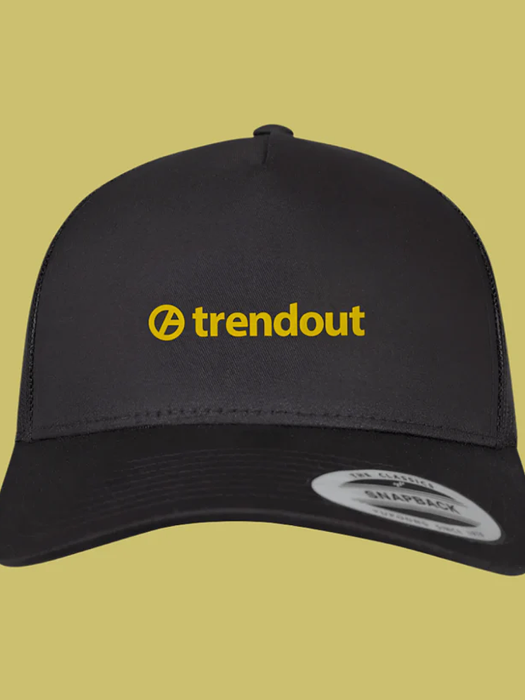 Snapback Boné Trucker Trendout I Cinza Escuro/Amarelo 2