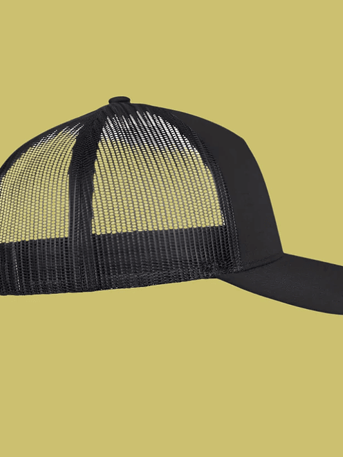 Snapback Boné Trucker Trendout I Cinza Escuro/Amarelo 3