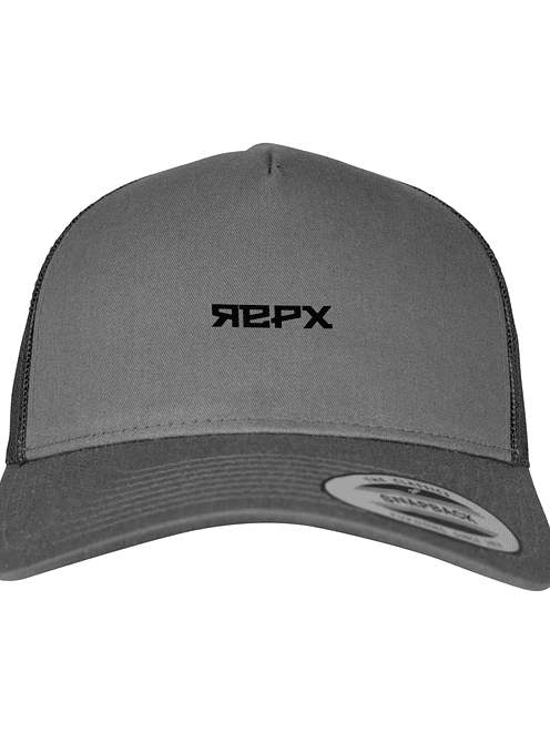 Snapback Boné Trucker REPX I Cinza Escuro I Preto 3