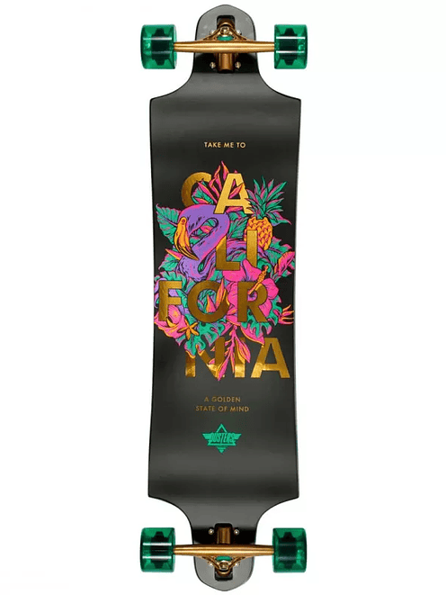 Longboard Dusters Golden State Black Green - 38