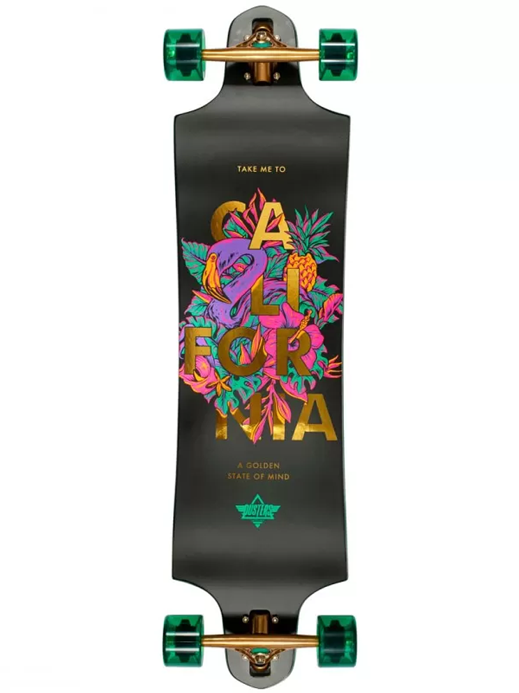 Longboard Dusters Golden State Black Green - 38