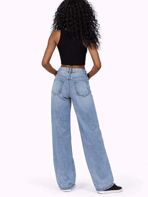 Calças Trendout Loose Fit Faded - Girl 2