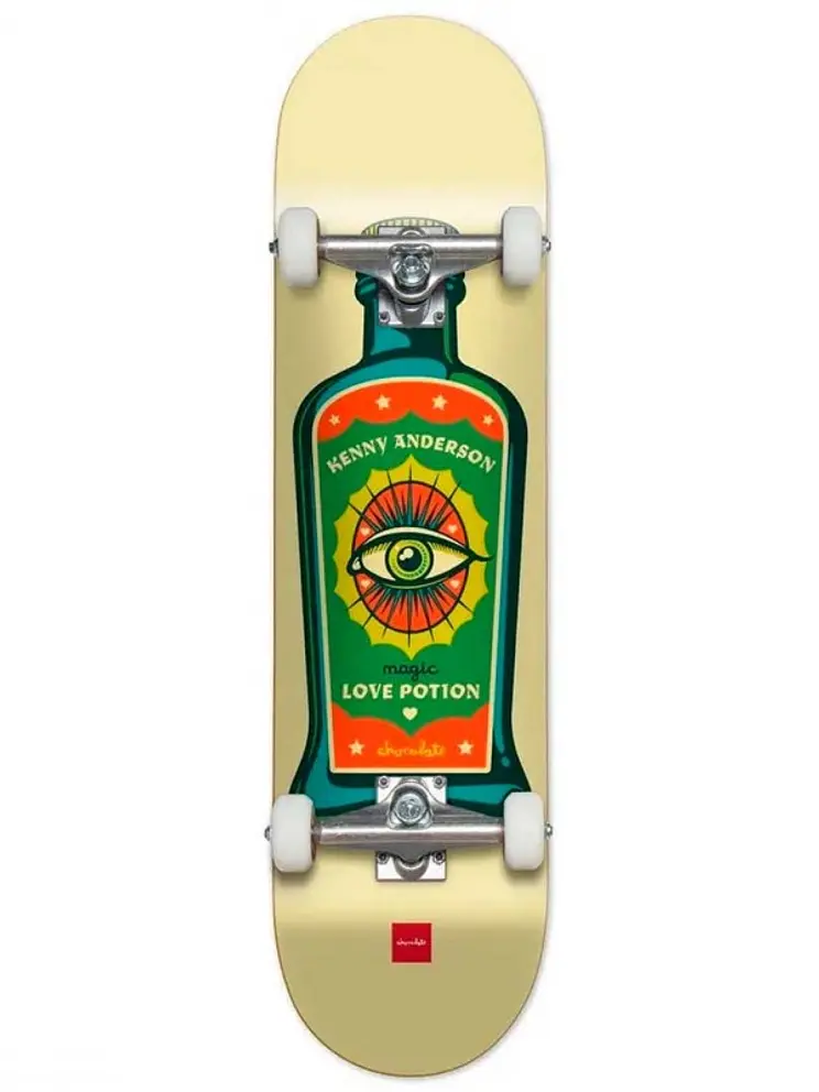 Skate Completo Chocolate Kenny Anderson Hecox Essentials - 7.75