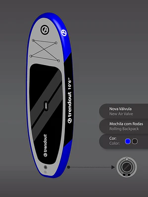 Prancha Stand Up Paddle Trendout Touring 10.6