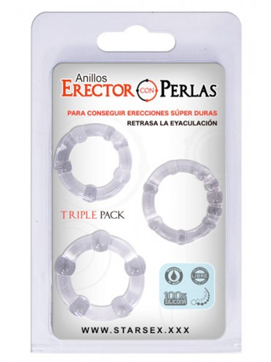 Set De Anillos Stay Hard - Transparente 1