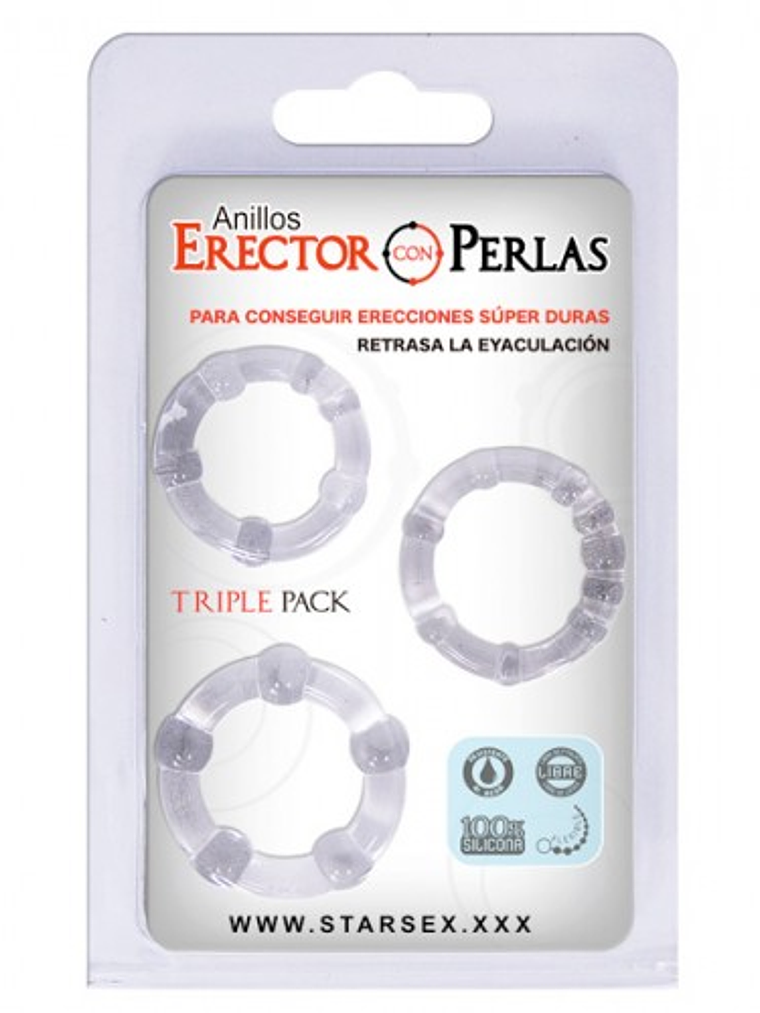 Set De Anillos Stay Hard - Transparente 1