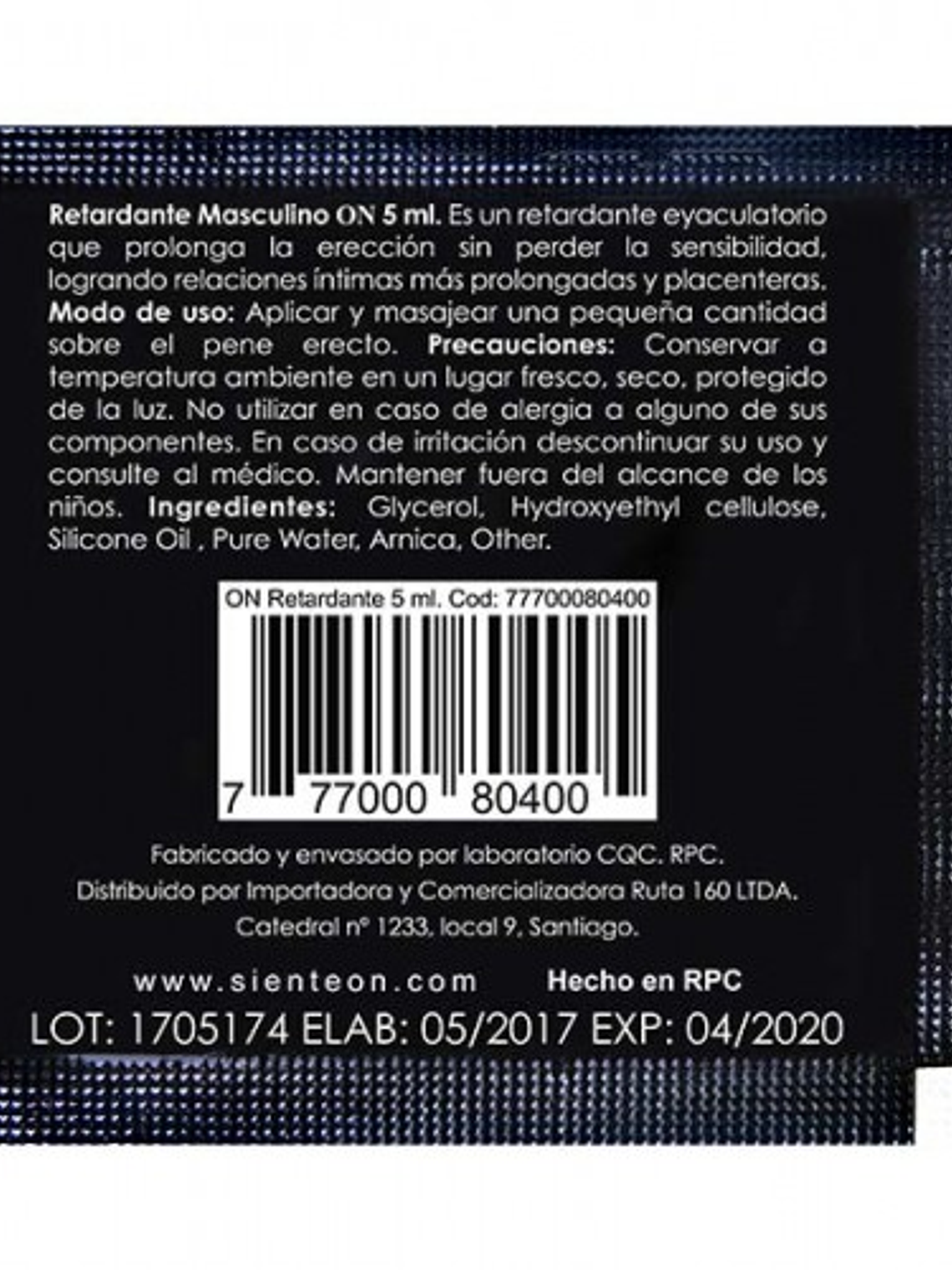 Lubricante Retardante 5ml híbrido  2