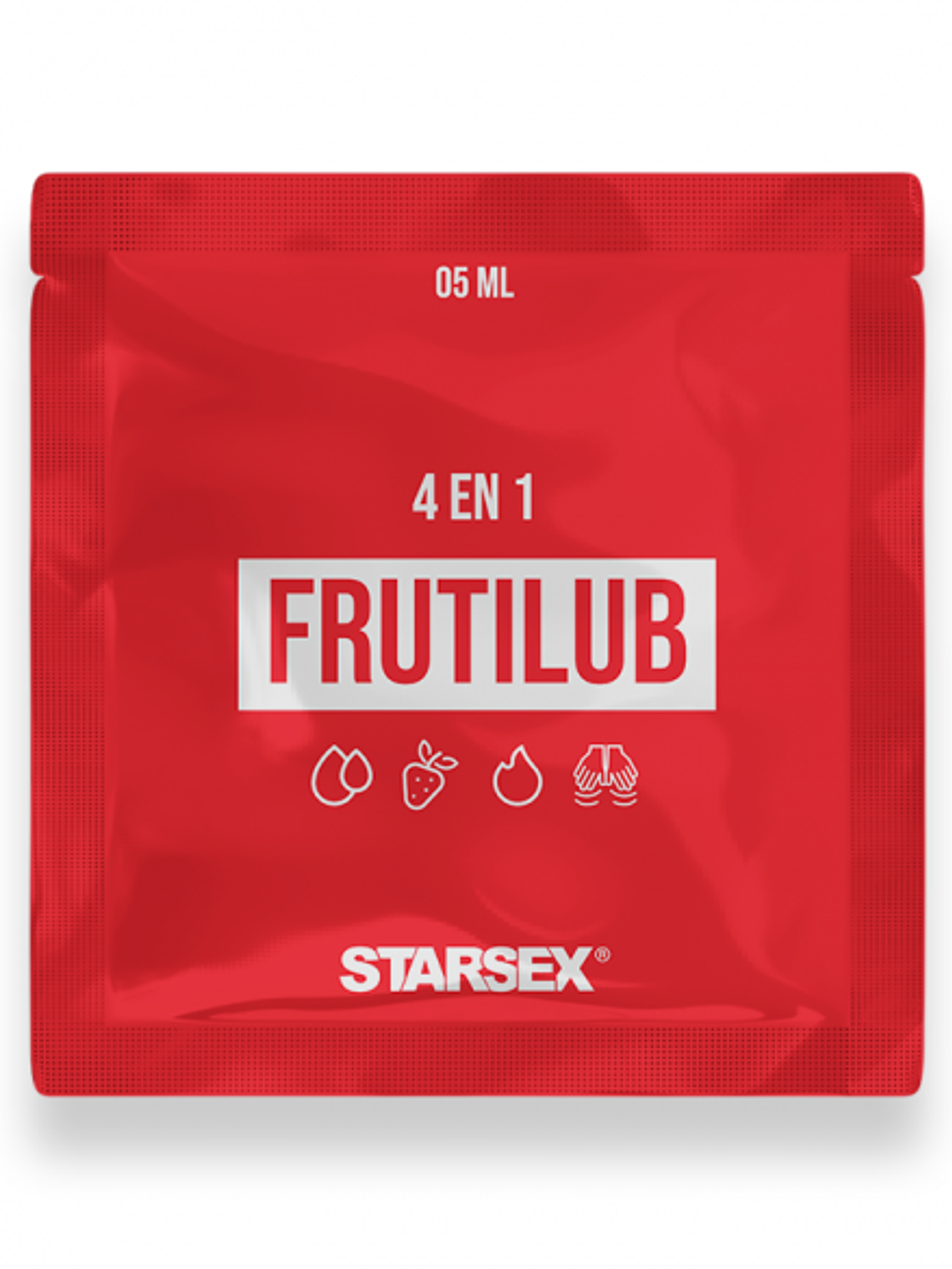 Sachet Lubricante 4 En 1 FrutiLub 5ml 1
