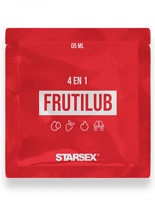 Sachet Lubricante 4 En 1 FrutiLub 5ml