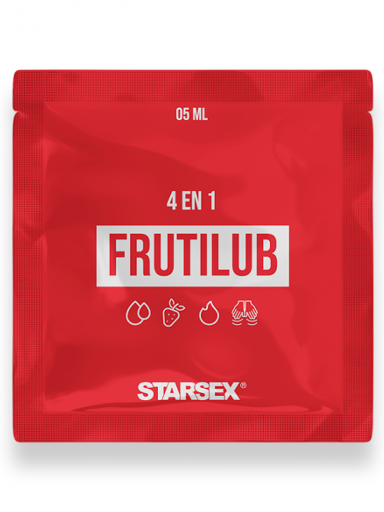 Sachet Lubricante 4 En 1 FrutiLub 5ml 1