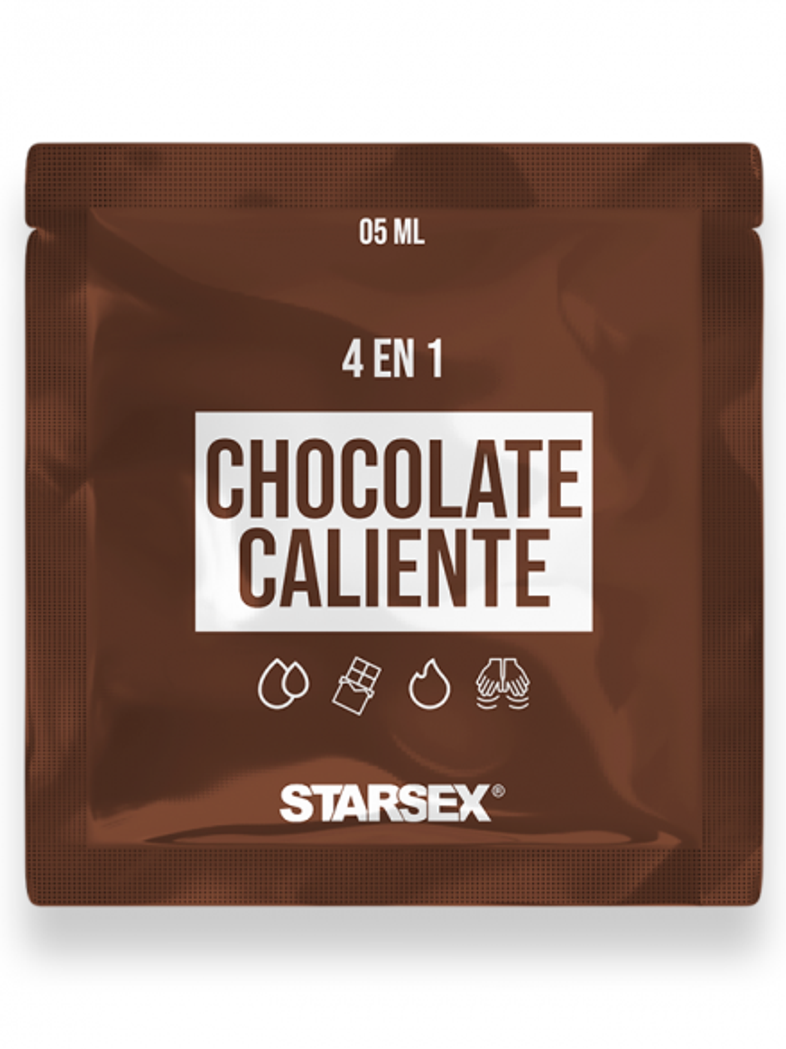 Sachet Lubricante 4 En 1 Chocolate Caliente 5ml 1
