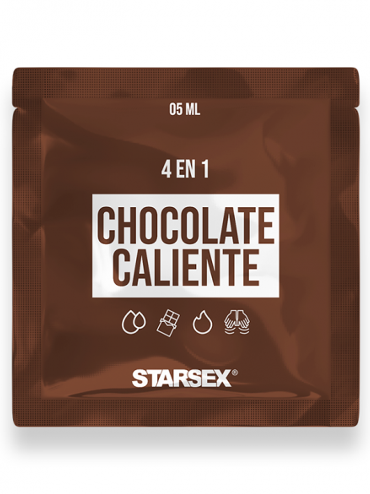 Sachet Lubricante 4 En 1 Chocolate Caliente 5ml 1