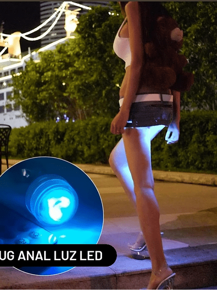 Plug anal Luz LED con control 3