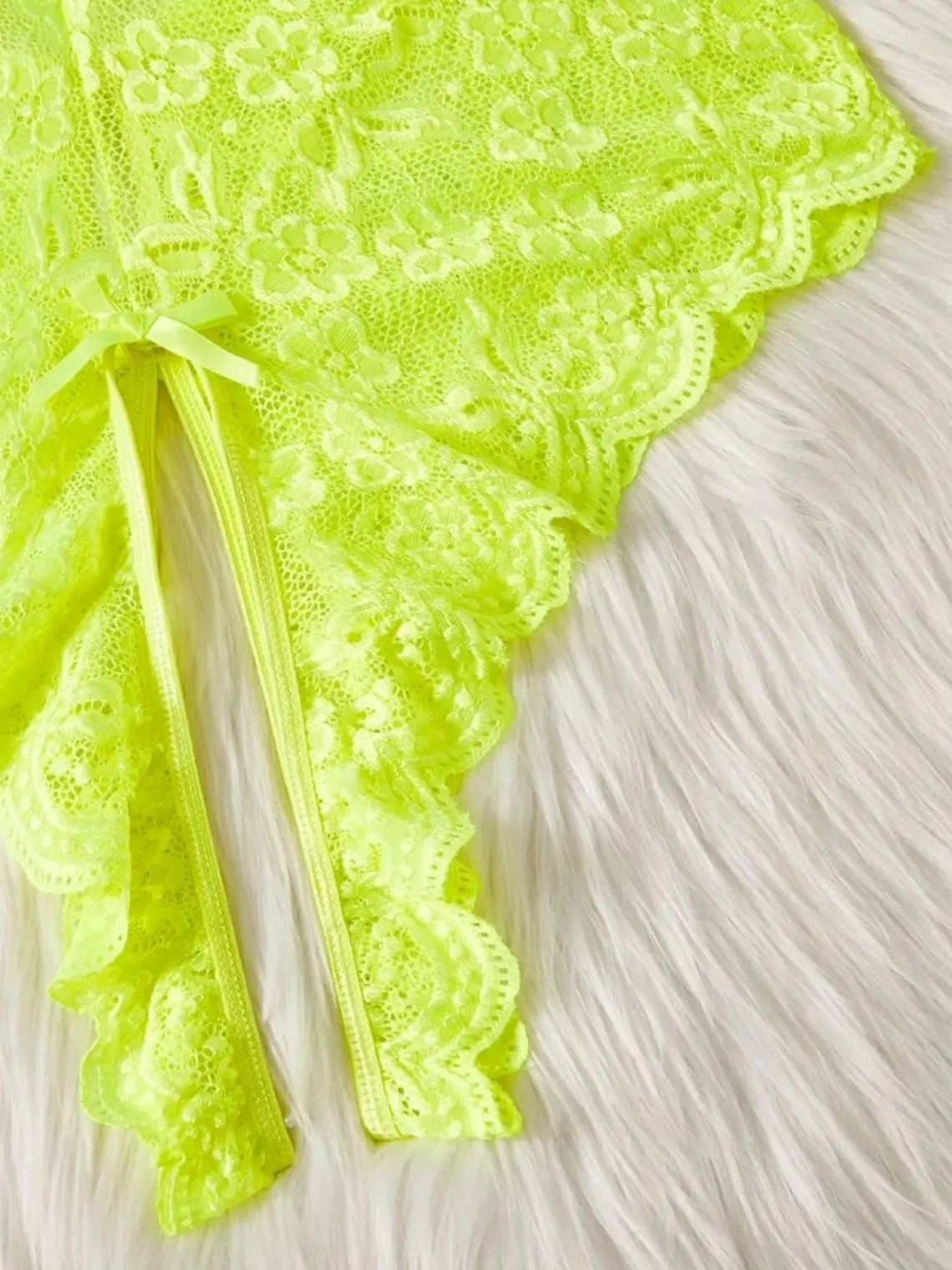 Body clásico encaje neon  4