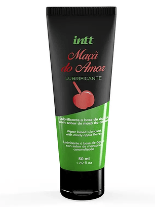 Lubricante Íntimo INTT a Base de Agua. Sabor Manzana Confitada -- 50 ml.
