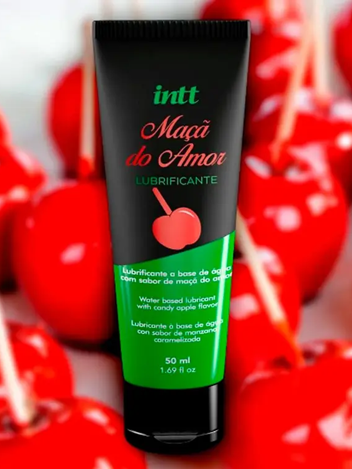 Lubricante Íntimo INTT a Base de Agua. Sabor Manzana Confitada -- 50 ml. 3