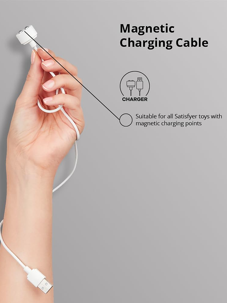 Cable Satisfyer para carga USB - Magnético 1