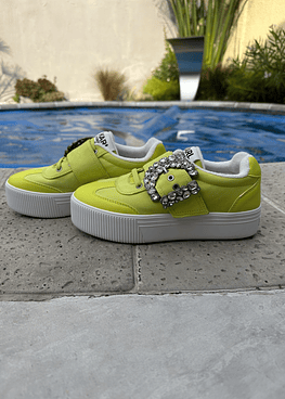 Zapatilla Buckle Retro Verdes