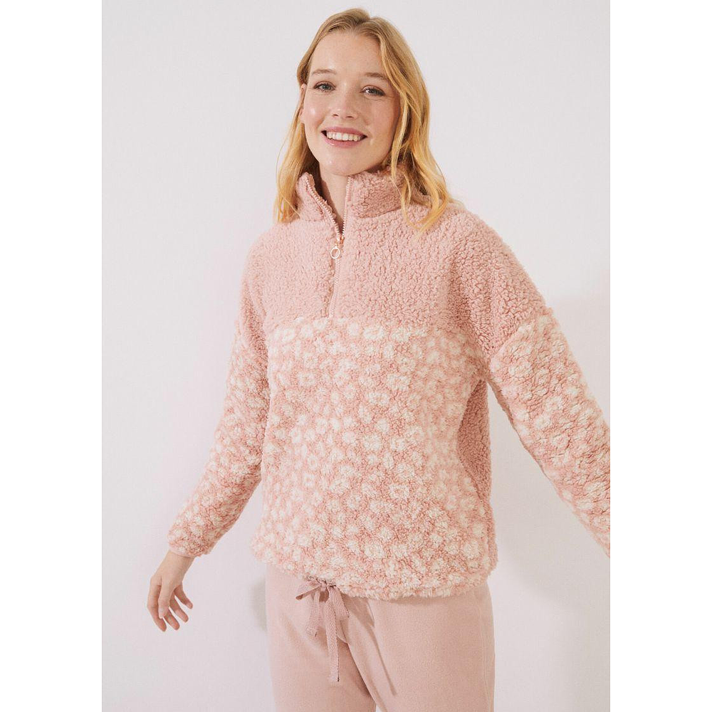 Pijama Polar Corderito Rosa