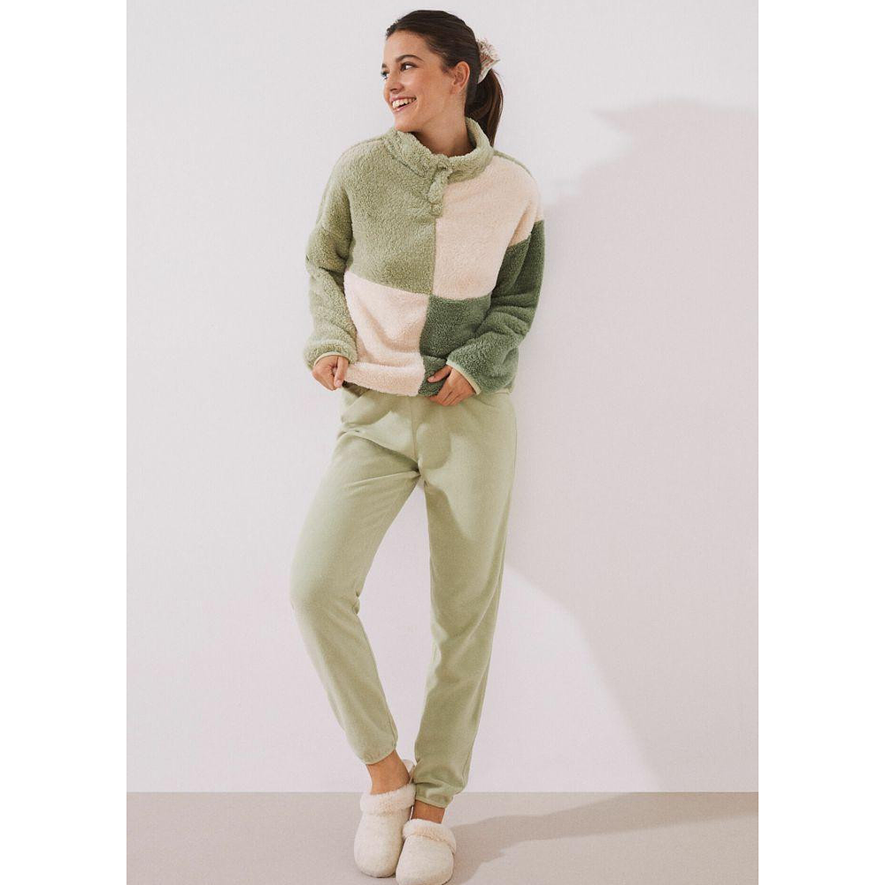 Pijama Polar Verde