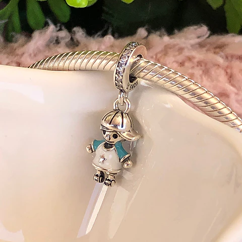 Charm Niño Pequeño Colgante Plata 925